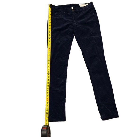 Rag & Bone Velvet Navy Blue Jean Legging - Picture 6 of 9